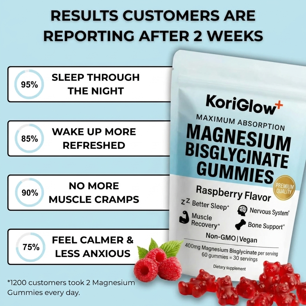 KoriGlow™ Magnesium Bisglycinate Gummies